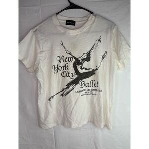 The Bureau New York City Ballet Graphic T Shirt White Women's